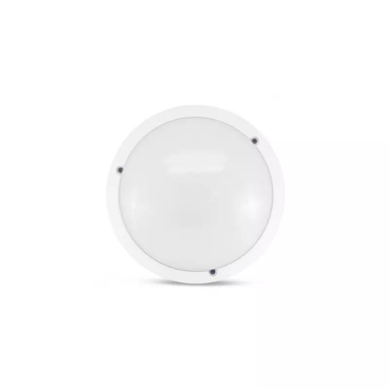 Hublot LED avec Détecteur Réglable Dimmable E27 AC220/240V 12W 160° Étanche IP65 IK10 Ø300mm