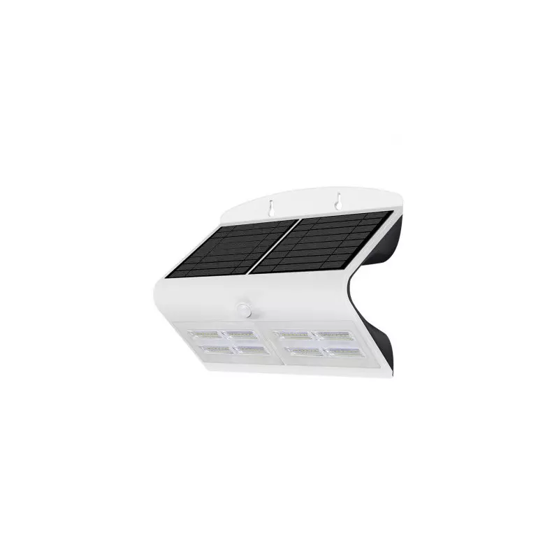 Applique Murale LED Solaire avec Détecteur 6.8W 880lm 120° IP65 270mm -  Blanc Naturel 4000K