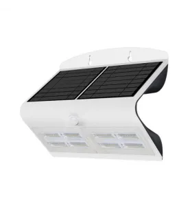 Applique Murale LED Solaire avec Détecteur 6.8W 880lm 120° IP65 270mm -  Blanc Naturel 4000K