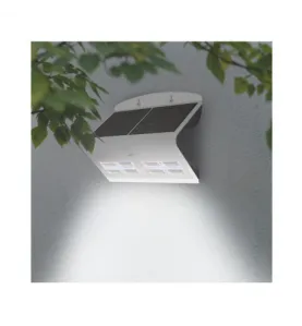 Applique Murale LED Solaire avec Détecteur 6.8W 880lm 120° IP65 270mm -  Blanc Naturel 4000K