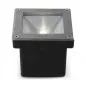 Spot LED Encastrable Sol Carré 5W 460lm 45° IP67 103mmx103mm - Blanc Naturel 4000K