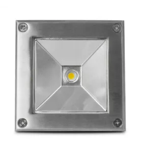 Spot LED Encastrable Sol Carré 5W 460lm 45° IP67 103mmx103mm - Blanc Naturel 4000K