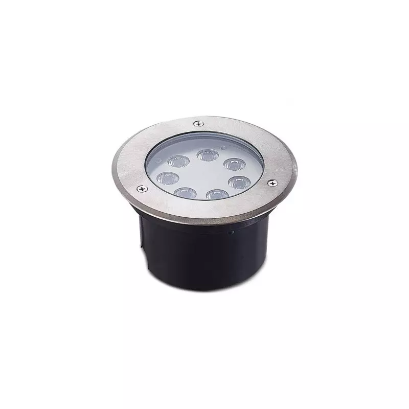 Spot LED Encastrable Sol Rond 7W 530lm 45° IP67 Ø165mmx89mm - Blanc Naturel 4000K