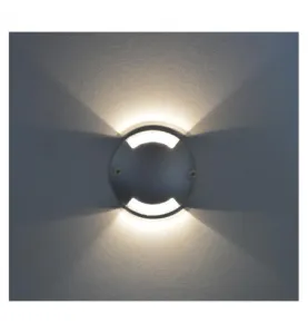 Spot LED 2 Diffuseurs DC/AC12V 1W 21lm 4x70° Etanche IP67 IK06 Ø70mm - Blanc Naturel 4000K