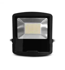 Projecteur LED Plat à Détecteur AC120/277V 100W 12000lm 110° Étanche IP65 320mmx285mm - Blanc Chaud 3000K