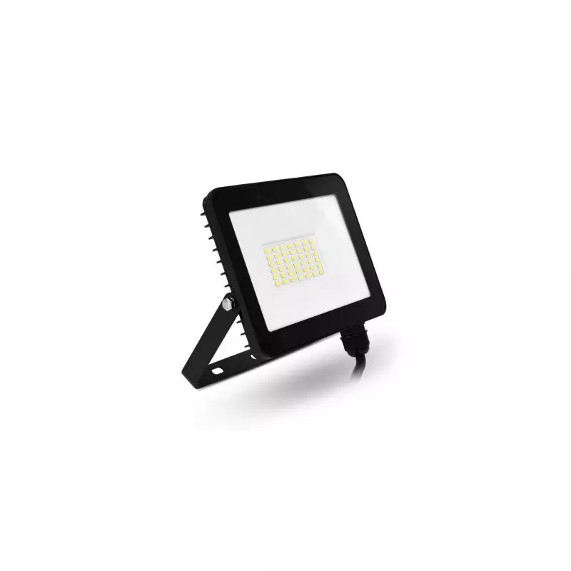 Projecteur LED Plat AC200/240V 30W 2400lm 110° Étanche IP65 153mmx164mm - Blanc du Jour 6000K