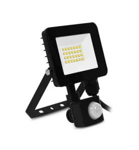 Projecteur LED  Détecteur Réglable AC200/240V 20W 1600lm 110° Étanche IP65 IK06 143mmx117mm - Blanc Naturel 4000K