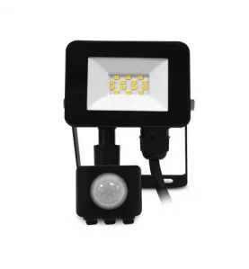 Projecteur LED Détecteur Réglable AC200/240V 10W 790lm 110° Étanche IP65 IK06 128mmx94mm - Blanc Naturel 4000K