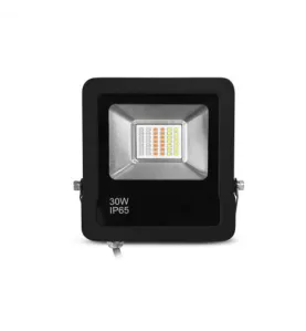 Projecteur Extérieur LED Dimmable AC220/240V 30W 110° Étanche IP65 168mmx27mm Noir - RGB