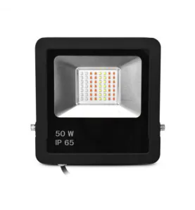 Projecteur Extérieur LED AC220/240V 50W 110° Étanche IP65 200mmx36mm Noir - RGB