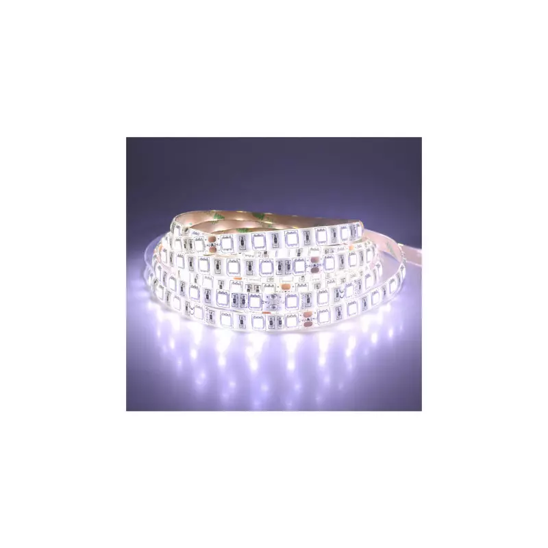 Bandeau LED Dimmable DC24V 14.4W/m 270lm/m 60LEDs/m 180° Étanche IP65 5m - Blanc du Jour 6000K