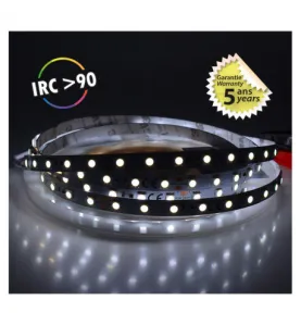 Bandeau LED Dimmable DC12V 52,5W 60 LED/m 884lm/m IP20 5m  - Blanc du Jour 6000K