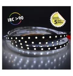 Bandeau LED Dimmable DC24V 12,4 W/m 60LED/m 884lm/m 120° IP20 5m - Blanc du Jour 6000K