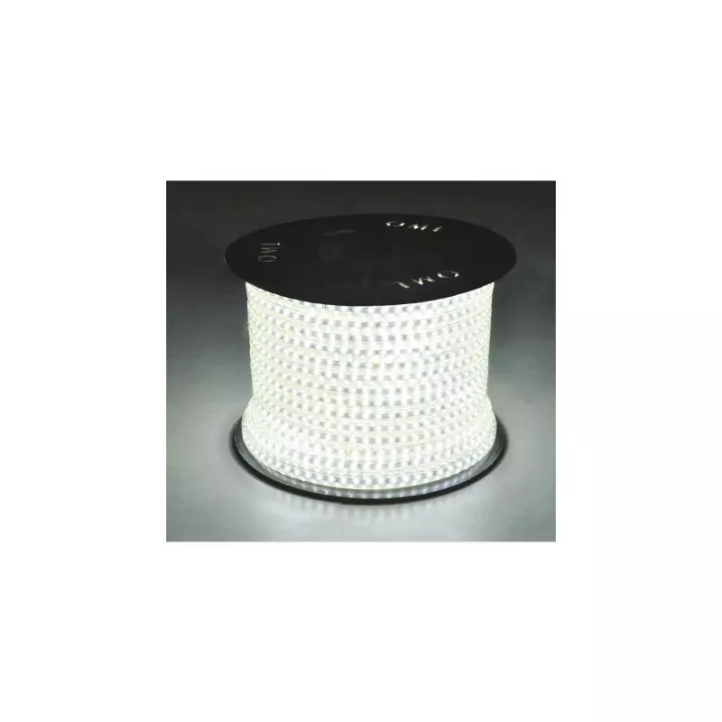 Bobine LED 5050 AC230V 7W/m 420lm/m 120° Étanche IP65 50m - Blanc Naturel 4000K