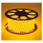 Bobine LED 5050 AC230V 8W/m 180° Étanche IP65 50m - Jaune