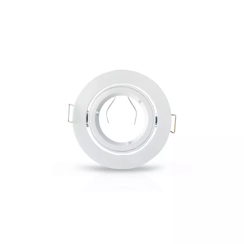 Support de Spot LED Blanc Orientable 45° IP20 Ø95mm - perçage Ø80mm