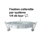 Support de Spot LED Blanc Orientable 45° IP20 Ø95mm - perçage Ø80mm