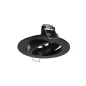 Support Spot Encastrable Plafond Rond Orientable 45° Noir Ø95 mm