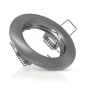 Support de Spot LED Encastrable Argent Ø78mm - perçage Ø58mm