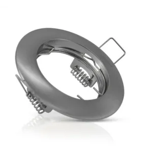 Support de Spot LED Encastrable Argent Ø78mm - perçage Ø58mm