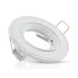 Support de Spot LED Encastrable Orientable 45° Blanc IP20 Ø85mm - perçage Ø75mm