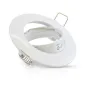 Support de Spot LED Encastrable Orientable 45° Blanc IP20 Ø92mm - perçage Ø75mm