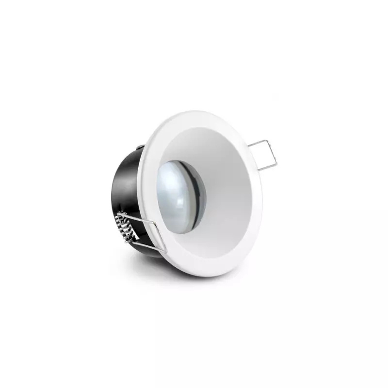 Support de Spot LED Blanc Etanche IP65 Ø85mm - perçage Ø75mm