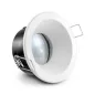 Support de Spot LED Blanc Etanche IP65 Ø85mm - perçage Ø75mm