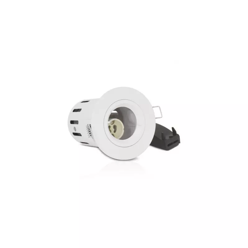 Support de Spot LED Encastrable + Douille GU10 Etanche IP65 Ø90mm - perçage Ø73mm