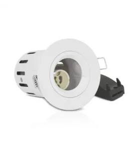 Support de Spot LED Encastrable + Douille GU10 Etanche IP65 Ø90mm - perçage Ø73mm