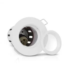 Support de Spot LED Encastrable + Douille GU10 Etanche IP65 Ø90mm - perçage Ø73mm