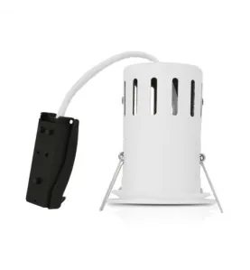 Support de Spot LED Encastrable + Douille GU10 Etanche IP65 Ø90mm - perçage Ø73mm