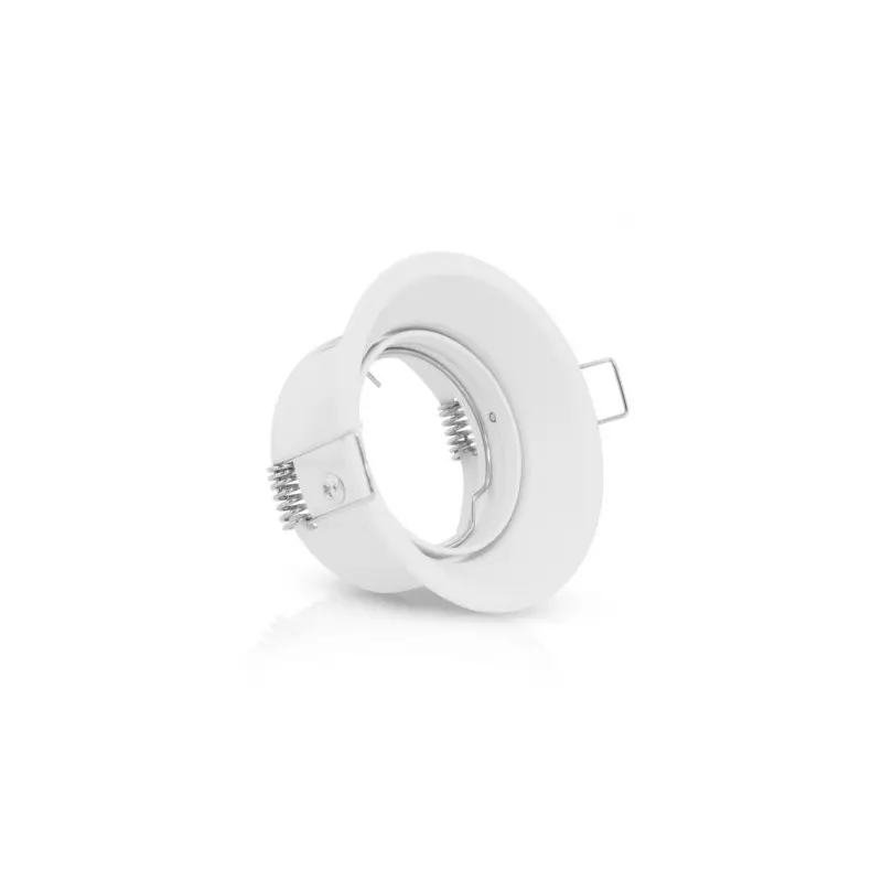 Support de Spot LED Rotatif Orientable 30° Blanc IP20 Ø85mm - perçage Ø75mm