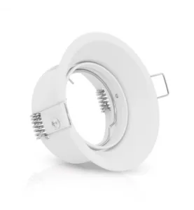 Support de Spot LED Rotatif Orientable 30° Blanc IP20 Ø85mm - perçage Ø75mm