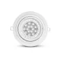 Support Plafond Encastrable Rond ES111 Orientable 30° IP20 Ø170mm - perçage Ø160mm