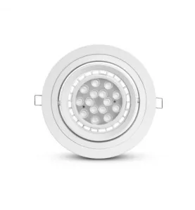 Support Plafond Encastrable Rond ES111 Orientable 30° IP20 Ø170mm - perçage Ø160mm