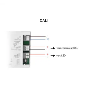 Alimentation pour LED AC220/240V 43W 0.26A 350-1050mA IP20 135x72mm