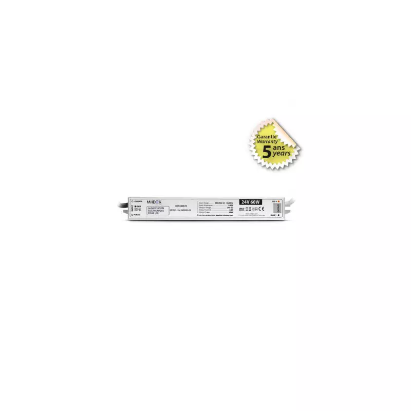 Alimentation LED 24V DC 60W IP67