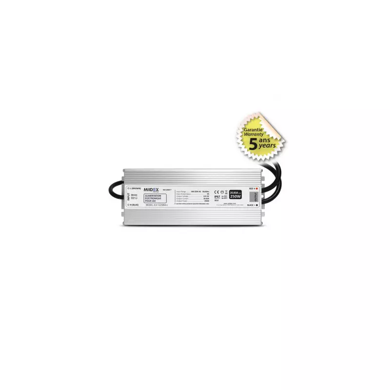 Alimentation LED 250W 12V DC IP67