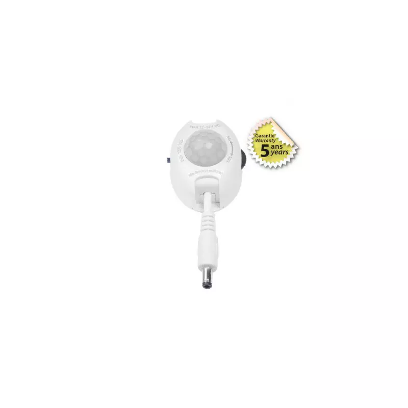 Détecteur de Mouvement IR pour Bandeaux LED DC12/24V IP20 IK06 120°