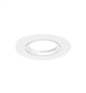 Collerette Basse Luminance Inclinable 20° IP20 Ø82mm Blanc Rond