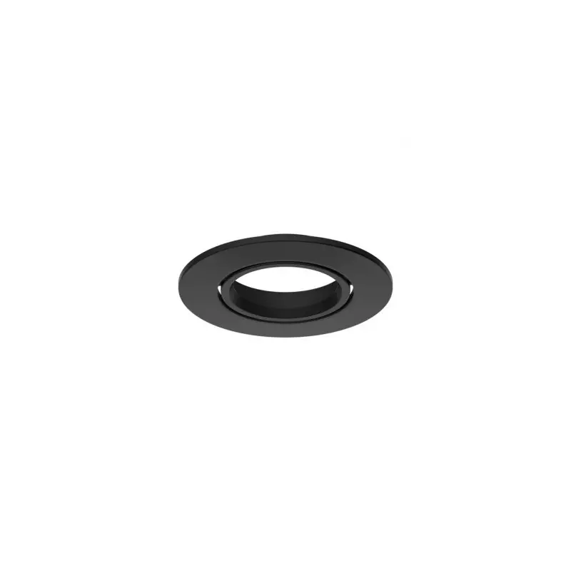 Collerette Basse Luminance Inclinable 20° IP20 Ø82mm Noir Rond