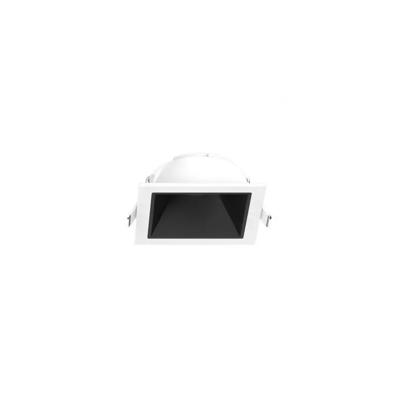 Collerette Basse Luminance IP20 82mmx82mm Blanc/Noir - perçage 68mmx68mm