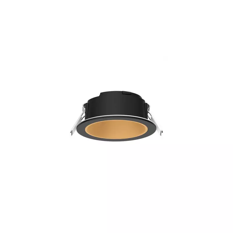 Collerette Basse Luminance IP20 82mmx82mm Noir/Doré