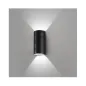 Applique Murale LED 2x5W Cylindrique 4000K Gris IP54