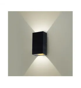 Applique Murale LED 2x5W 690lm Rectangulaire 3000K Gris IP54