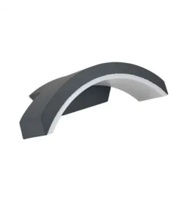 Applique Murale Curviligne LED 6W 3000K Gris Anthracite IP54