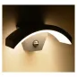 Applique Murale LED 8W 360lm Détecteur 3000K Gris IP54