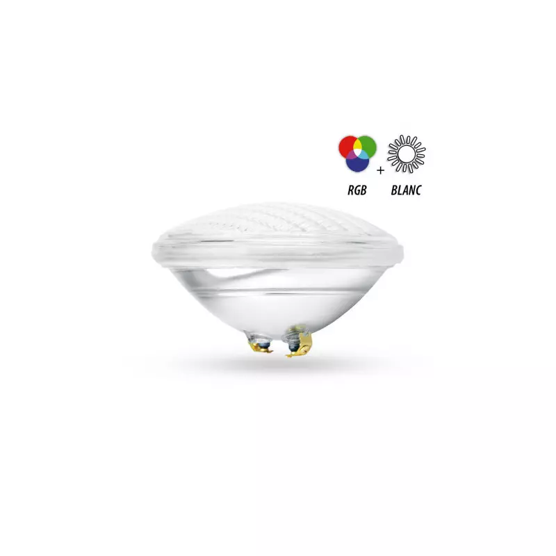 Projecteur LED Piscine PAR56 Dimmable AC12V 18W 1980lm 160° Etanche IP68 IK10 Ø177mm - RGB + Blanc (2700K-6500K)