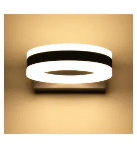 APPLIQUE MURALE LED 12W ROND 4000K GRIS ANTHRACITE IP54